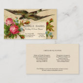 ウェディングプランナーヴィンテージレッドローゼブルーバード 名刺 (正面/裏面)