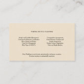 ウェディングプランナーヴィンテージレッドローゼブルーバード 名刺 (裏面)