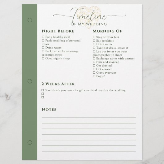 ウェディングプランナー前の夜 – 2週間後ページ (正面)