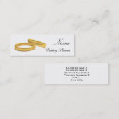 ウェディングプランナー名刺 スキニー名刺 (正面/裏面)