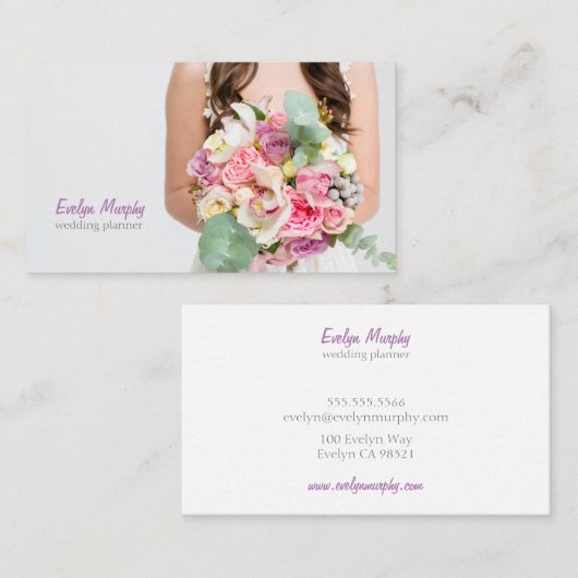 ウェディングプランナー名刺 名刺 (正面/裏面)