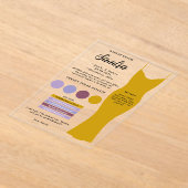 ウェディングプランナー情報カード 提案 アクリル招待状 (レイダウン)