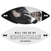 ウェディングプランナー提案のネクタイ写真　白黒 アメリカンフットボール (パネル)