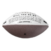 ウェディングプランナー提案のネクタイ写真　白黒 アメリカンフットボール (回転270)