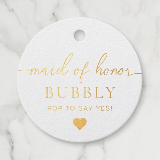 ウェディングプランナー提案用ホイルタグ フェイバータグ (正面)