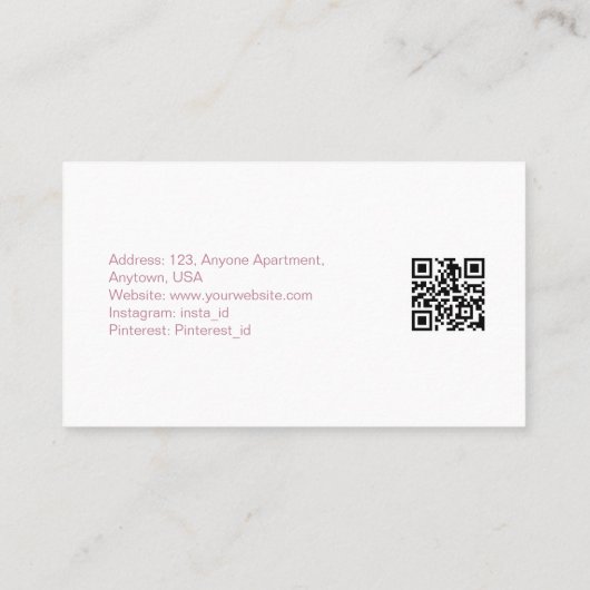 ウェディングプランナー業務用名刺 | DP7 名刺 (裏面)