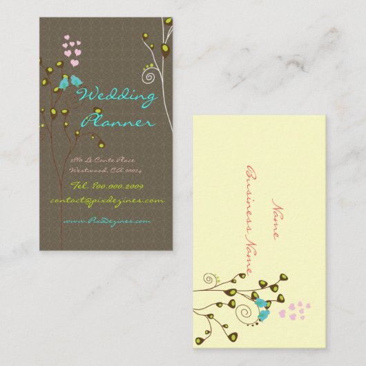 ウェディングプランナー用名刺 名刺 (正面/裏面)