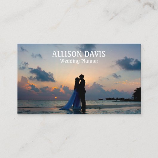 ウェディングプランナー結婚コーディネーター 名刺 (正面)