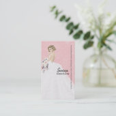 ウェディングプランナー背景色の選択 名刺 (スタンド正面)