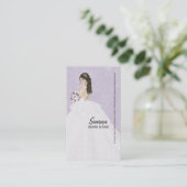 ウェディングプランナー背景色の選択 名刺 (スタンド正面)