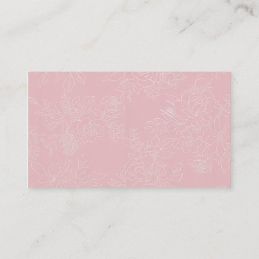 ウェディングプランナー背景色の選択 名刺 (裏面)