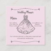 ウェディングプランナー調整者 スクエア名刺 (正面)