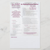 ウェディングプランナー2年タイムライパーソナライズされたン印刷 (正面)