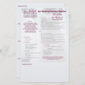 ウェディングプランナー2年タイムライパーソナライズされたン印刷 (正面/裏面)