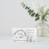 ウェディングプランナー3.5インチx 2.0インチ名刺 名刺 (スタンド正面)