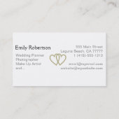 ウェディングプランナー、カメラマン、等 名刺 (裏面)