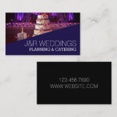 ウェディングプランナー,ケータリング，食べ物，レストラン， 名刺 (正面/裏面)