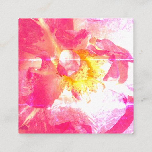 ウェディングプランナー、フォトフローラ名刺 スクエア名刺 (裏面)