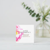 ウェディングプランナー、フォトフローラ名刺 スクエア名刺 (スタンド正面)