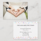 ウェディングプランナー/写真家 名刺 (正面/裏面)