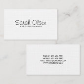 ウェディングプランナー-名刺 名刺 (正面/裏面)