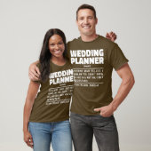 ウェディングプランナー 語 婚約 組織 面白い Tシャツ (ユニセックス)
