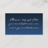 ウェディングプランナー- 2つの絡み合わせたハート 名刺 (裏面)