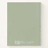 ウェディングプランノートブック クライアントギフト w/ ロゴ ノートブック (裏面)