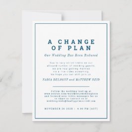 ウェディングプラン変更　オンライン招待のご案内 セーブザデート