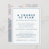 ウェディングプラン変更 オンライン配信のみに変更 セーブザデート (正面/裏面)