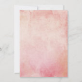 ウェディングプラン変更 ブッシュピンクの花 招待状 (裏面)