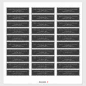 ウェディングプリアドレス返信用ラベルミニマリストJ102 シール (シート)