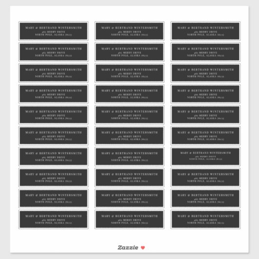 ウェディングプリアドレス返信用ラベルミニマリストJ102 シール (シート)