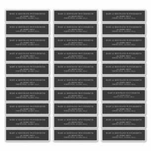 ウェディングプリアドレス返信用ラベルミニマリストJ102 シール