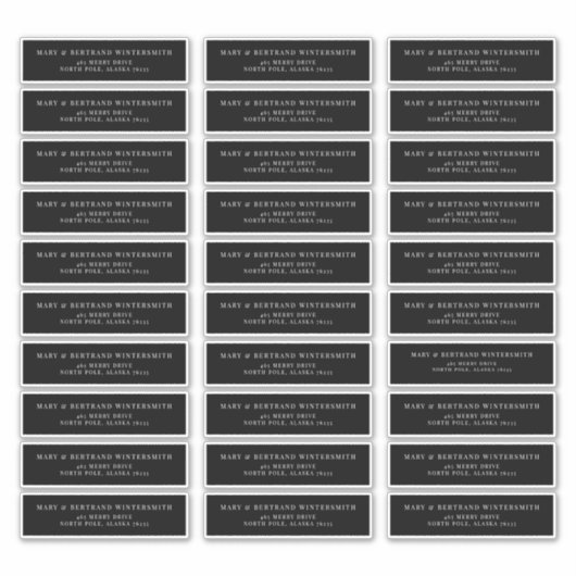 ウェディングプリアドレス返信用ラベルミニマリストJ102 シール (正面)