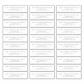 ウェディングプリアドレス返信用ラベルミニマリストJ102 シール (正面)