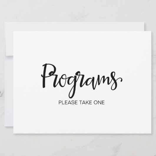 ウェディングプログラム　おひとつどうぞ 招待状 (正面)