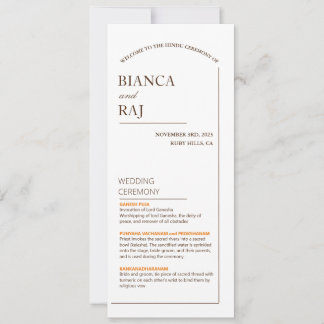 ウェディングプログラム 招待状