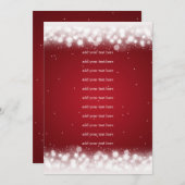 ウェディングプログラム 挿入ページ マジックスパークルレッド プログラム (正面/裏面)