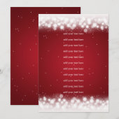 ウェディングプログラム 挿入ページ  マジックスパークル レッド プログラム (正面/裏面)