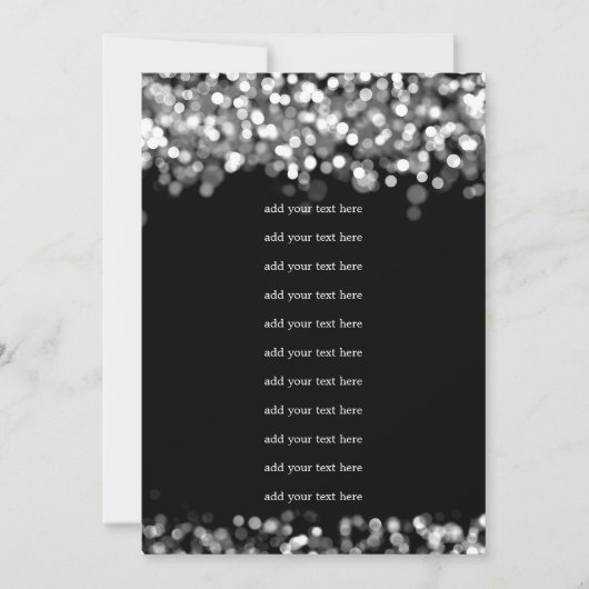 ウェディングプログラム 挿入 銀の光 招待状 (正面)