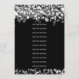 ウェディングプログラム 挿入 銀の光 招待状