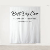 ウェディングベストデイ・エバー・フォトブース タペストリー (正面)