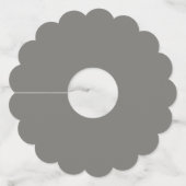 ウェディングベル ボウタイ ブーケ ローズ アニバーサリー ワイングラスタグ (裏面)