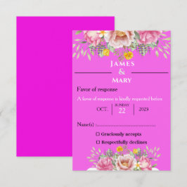 ウェディングベル 出欠カード