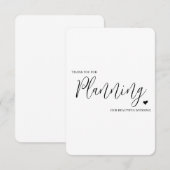 ウェディングベンダーへの感謝カード - プランナー サンキューカード (正面/裏面)