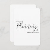 ウェディングベンダー感謝カード - プランナー サンキューカード (正面/裏面)