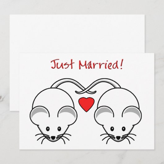 ウェディングマウスホワイト 案内状 (正面/裏面)