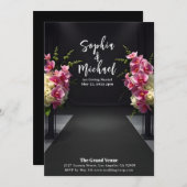 ウェディングマガジンカバー フラワーズ 招待状 (正面/裏面)