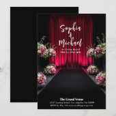 ウェディングマガジンカバー フラワーズ 招待状 (正面/裏面)